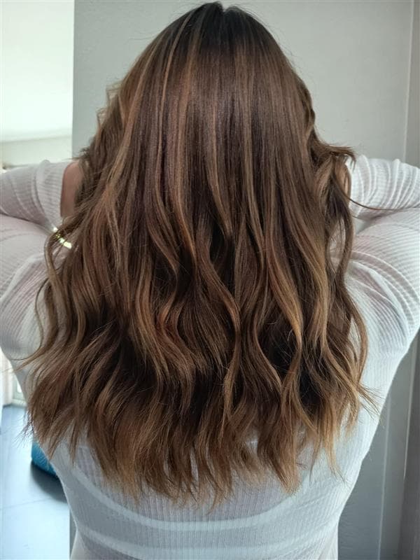 Ombré hair moka — réalisation Syne Coiffure